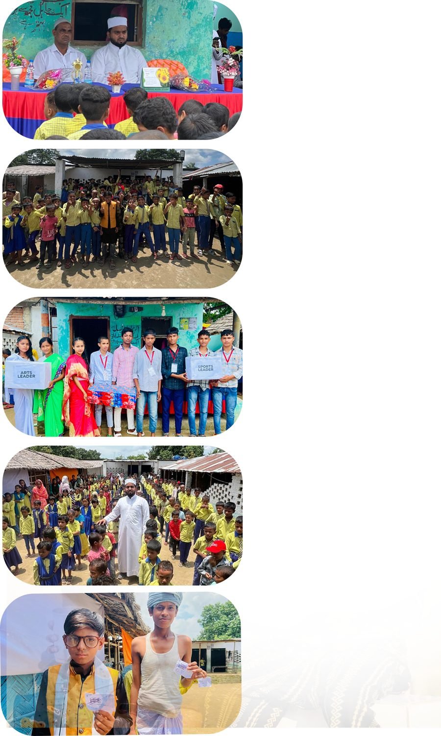 Students and staff at Little Angels Academy